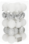 J&otilde;ulupuu m&auml;nguasjade komplekt Springos CA1136, valge v./h&otilde;be v., 9 cm, 8 cm, plastik, 30 tk
