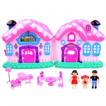 Nukumaja, komplekt Beautiful ZA2635, roosa v.