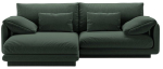Nurgadiivan Micadoni Torino Structured, roheline v., vasak, 220 x 170 cm x 83 cm