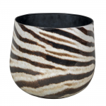 Lillepott Steelart Zebra, metall, mitmev&auml;rviline