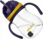 Pudel silikoonk&otilde;rrega Akuku A0165, 280 ml, 9 kuud, pol&uuml;prop&uuml;leen (pp), sinine v./kollane v.