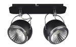 Valgusti lagi Spot-Light Ball, GU10, 2 x 6 W, must v.
