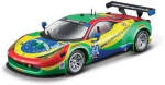 M&auml;nguauto Bburago Ferrari 458 Italia GT3 36305, 1:43, roheline v./mitmev&auml;rviline
