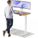 Arvutilaud reguleeritava k&otilde;rgusega Desktronic HomePro, 120 cm x 60 cm, 63 - 128 cm, tamm v./valge v.