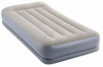 T&auml;ispuhutav madrats pumbaga Intex Dura-Beam Pillow Rest, hall v./violetne v., 191 cm x 99 cm x 30 cm