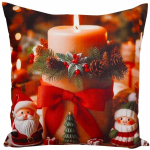 J&otilde;ulu dekoratiivne padjakate JCLA-97, punane/roheline, 40 cm x 40 cm