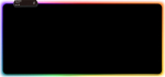 Hiirematt Mozos MP-L RGB, 80 cm x 30 cm x 0.4 cm, must v.
