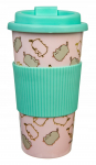 Matkakruus Pusheen PUSH9800, plastik, 10 cm, 0.45 l, &Oslash; 0.45 cm, roheline v./roosa v.