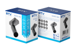 Valgusti lagi GTV Santo BIS, GU10, 1 x 20 W, must v.