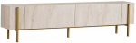 TV-kapp Nordure Nexus, kuld v./travertine v., 29.5 cm x 180 cm x 45.5 cm