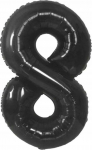 Fooliumist &otilde;hupall number GoDan Beauty & Charm Nr. 8, must v.