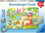Pusle 2in1 Ravensburger My Dino Friends 05246, 19.2 cm x 27.4 cm, 24 tk, mitmev&auml;rviline