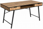 Kirjutuslaud sahtlitega Akord Furniture Factory Arden, 120 cm x 50 cm, 80.5 cm, must v./oak craft v.