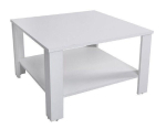 Kahjustatud pakendiga toode. Kohvilaud Odette, valge v., 67.5 cm x 67.5 cm x 47.5 cm