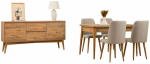 S&ouml;&ouml;gitoa komplekt Kalune Design Vina 01 1005, kreemjasvalge v./atlantic pine v.