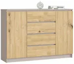 Kummut Akord Furniture Factory K140, ka&scaron;miir v./artisan oak v., 99 cm x 40 cm x 138 cm