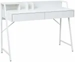 Kirjutuslaud sahtlitega Akord Furniture Factory Orix, 124 cm x 48 cm, 91.5 cm, valge v.