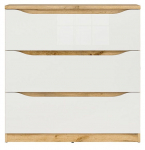 Kummut Nuis, tamm v./valge v., 91.5 cm x 39.5 cm x 90 cm