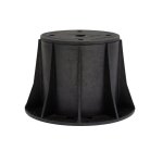 Reguleeritav pjedestaal terrassilaudade jaoks Eco E3, 110 - 180 mm, pol&uuml;prop&uuml;leen (pp), 15.4 cm x 15.4 cm, must