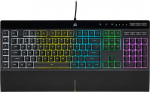 Juhtmega m&auml;nguklaviatuur Corsair K55 RGB PRO, EN, must v.
