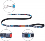 Koera rihm Amiplay Adventure, sinine/valge/punane, 1.4 m x 25 mm