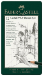 Grafiitpliiats Faber Castell 9000 Graphite Pencil Design Set, 5H/5B, hall v., 12 tk
