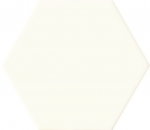 Plaadid, keraamiline Tubadzin Burano White Hexagon PS027150110-0125-1-041, 11 cm x 12.5 cm, valge v.