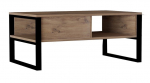 Kohvilaud Kalune Design Devon Orta, pruun v./must v., 100 cm x 60 cm x 44 cm