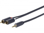 Kaabel Vivolink PROMJRCA7 3.5 mm, 2 x RCA male, 5 m, must v.