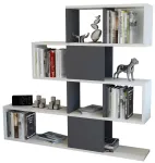 P&otilde;randariiul Kalune Design Karlin 322RTC1103, antratsiit v./valge v., 109 cm x 120 cm x 19.5 cm