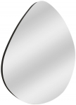 Peegel Kalune Design Besso, rippuv, 60 cm x 60 cm, must v.