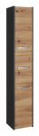 Eraldi seisev vannitoakapp 33, antratsiit v./tamm v., 30 cm x 30 cm x 170 cm
