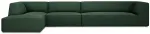 Nurgadiivan Micadoni Home Ruby 5 Seats, roheline v., vasak, 366 x 180 cm x 69 cm