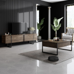 Elutoa m&ouml;&ouml;blikomplekt Kalune Design Luxe, sise, must v./p&auml;hklipuu v.