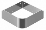 Hoidik Ravak Yard 28 C, 22.1 cm x 22.1 cm x 7 cm, roostevaba teras, roostevaba teras