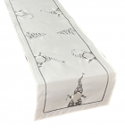 J&otilde;ululaua linik ristk&uuml;likukujuline OS-291-A, valge/hall, 55 x 120 cm