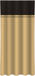 P&auml;evakardin Mariall ZMH-163, pruun v./messingi v., 160 cm x 250 cm