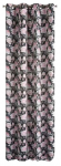 Pimendav kardin Bellis, must v./roosa v., 140 cm x 250 cm