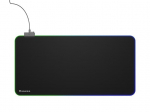 Hiirematt Genesis Boron 500 XXL, 40 cm x 80 cm x 0.4 cm, must v.