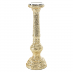 K&uuml;&uuml;nlahoidja Melia, klaas/metall, &Oslash; 13 cm, 40 cm, kuldne v.