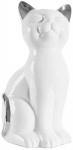Dekoratiivne kujuke Cat 423321, valge v./h&otilde;be v., 11 cm x 9 cm x 20 cm
