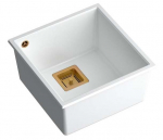 K&ouml;&ouml;givalamu Quadron David 40, graniit, 42 cm x 41 cm x 22.5 cm, valge v./vask v.