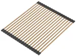 N&otilde;udekuivatusrest Quadron Qmat, 43 cm x 32 cm, roostevaba teras/silikoon, must v./vask v.