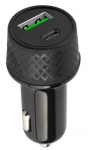 Auto laadija Forever LA-04, USB/USB Type-C, must, 45 W