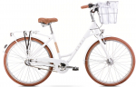 Jalgratas linna- Romet Pop Art Classic, 28 ", 20" raam, valge, korviga