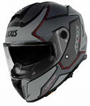 Mootorratta kiiver Axxis Hawk SV JUDGE B2, M (57-58 cm), must/punane/hall