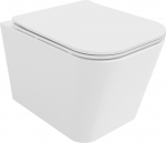 WC-pott, seinapealne Mexen Rimless Duroplast Slim, kaanega, 345 mm x 510 mm