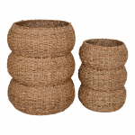Lillepott House Nordic Sarbas 4401530, merihein, 35 cm x 35 cm, beež, 2 tk
