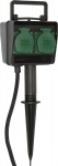 Pikendusjuhe statiiviga Brennenstuhl, 3 x 1,5 mm&sup2;, 10 m, IP44, 4 pesa