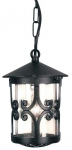 Rippuv t&auml;navavalgusti Elstead Lighting Hereford 1, 60W, E27, IP23, must v., 15 cm x 40.5 - 50 cm